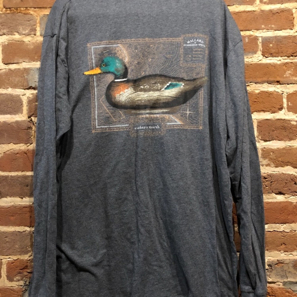 Long sleeve Southern Marsh Pocket T New XL